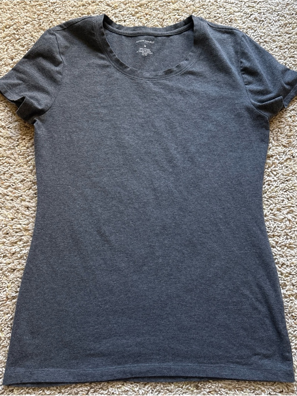 Banana Republic short sleeve scoop neck knit stretch tee size medium